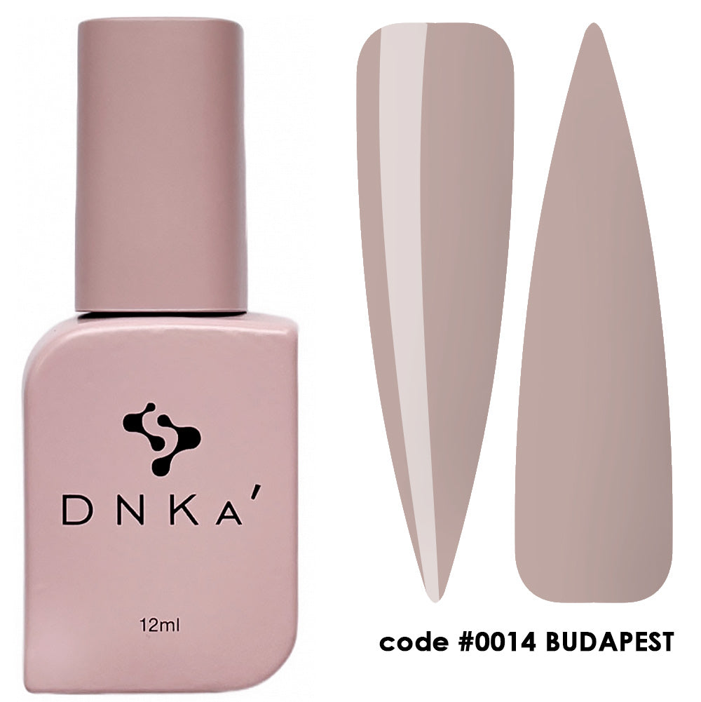Топ покритие "DNKa" #0014 Budapest 12 ml – бежов нюанс