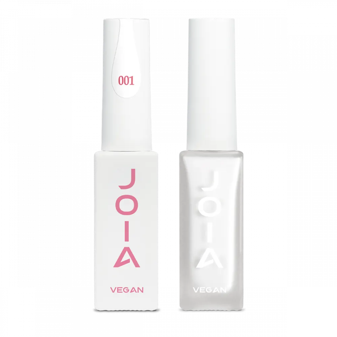 Сет 001 Perfect match Joia vegan, white – за нанасяне на гел лак
