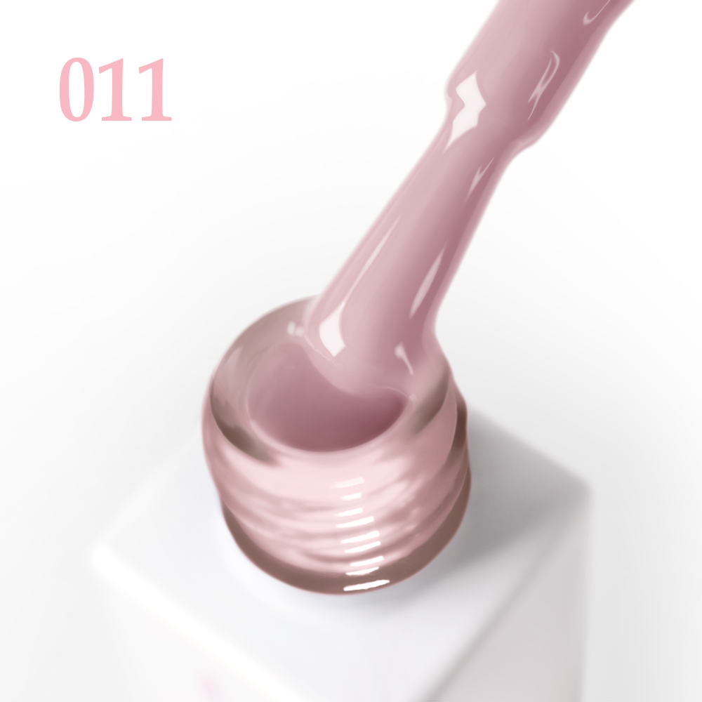 Гел лак 011 JOIA vegan, 6 ml – четката с продукта до шишенцето