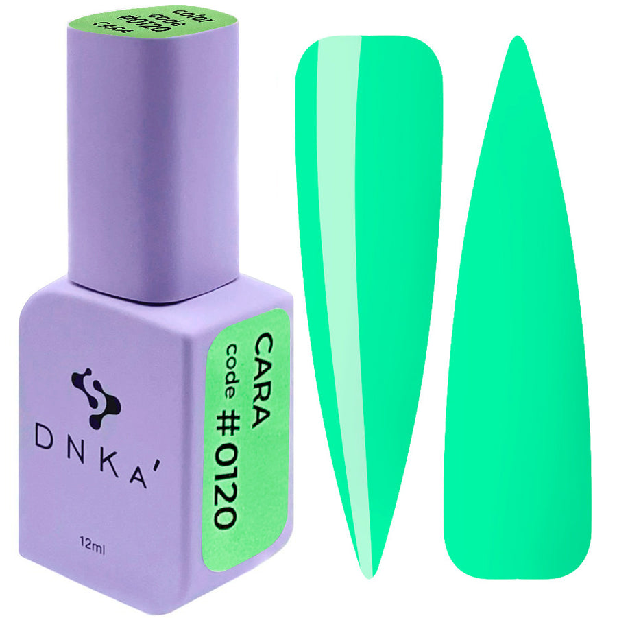 Гел лак "DNKa" #0120 Cara 12 ml – в зелено и неоново