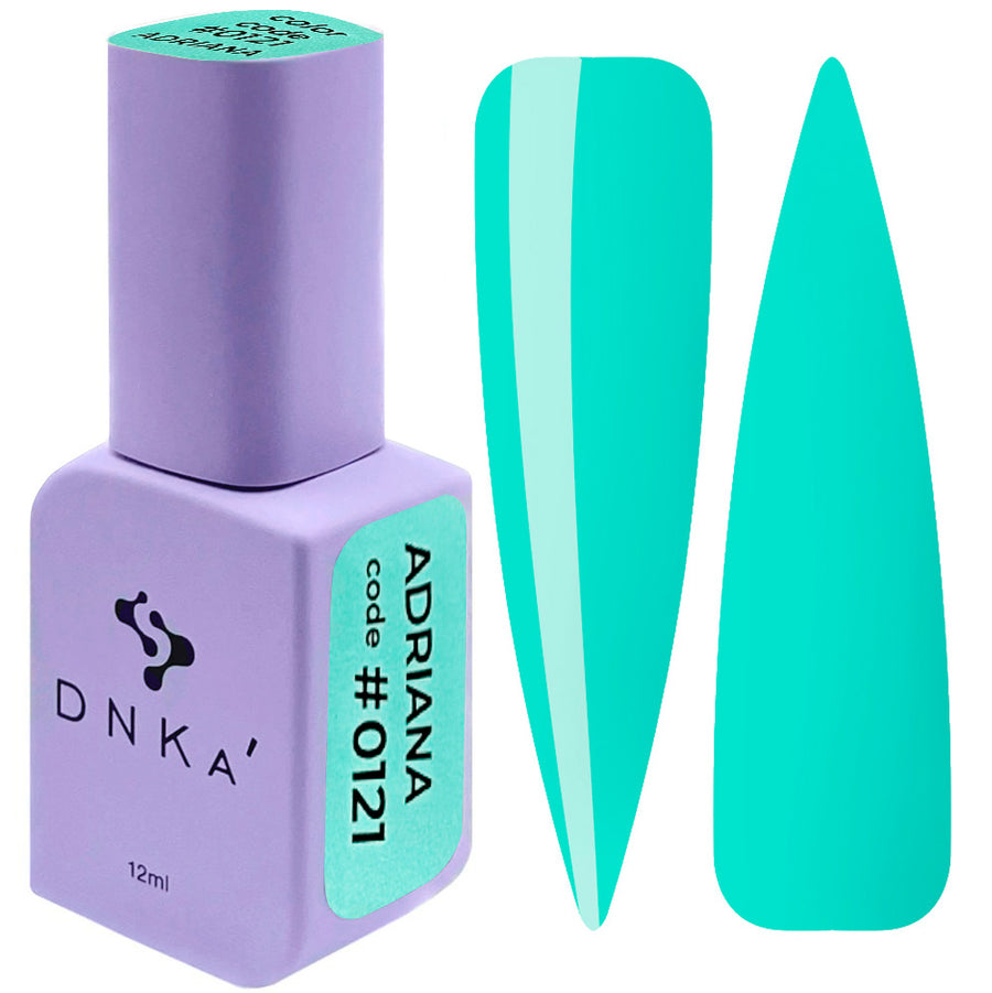 Гел лак "DNKa" #0121 Adriana 12 ml – в неоново и синьо