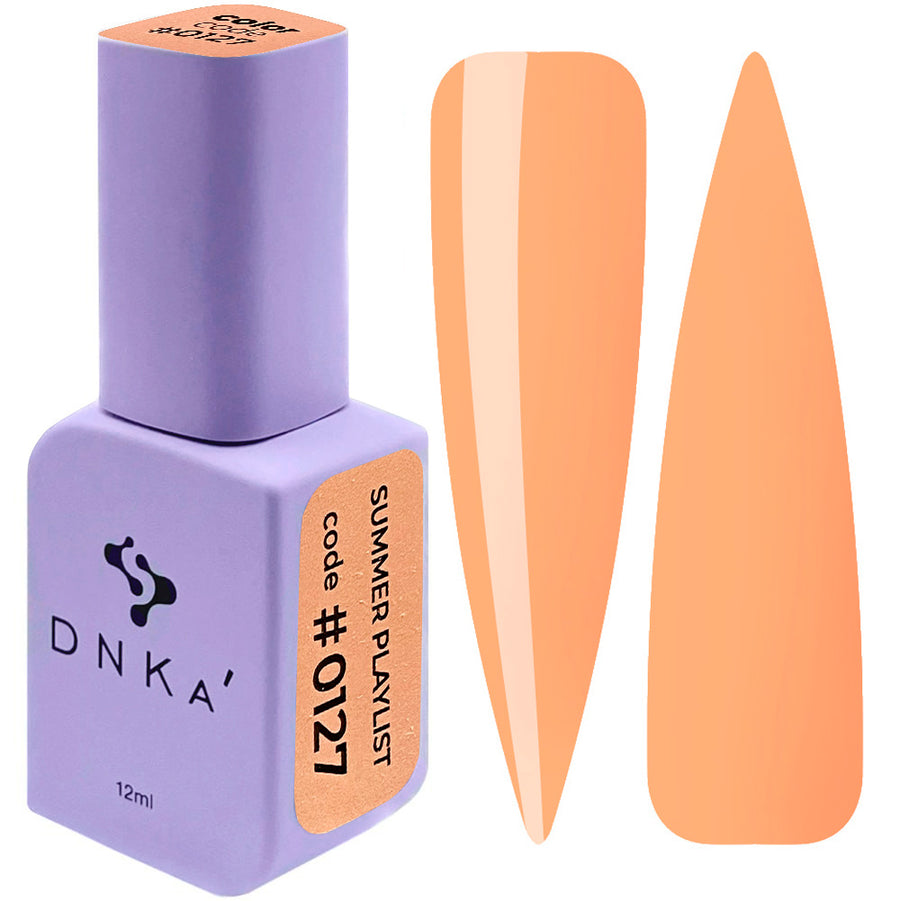 Гел лак "DNKa" #0127 12 ml – оранжев нюанс