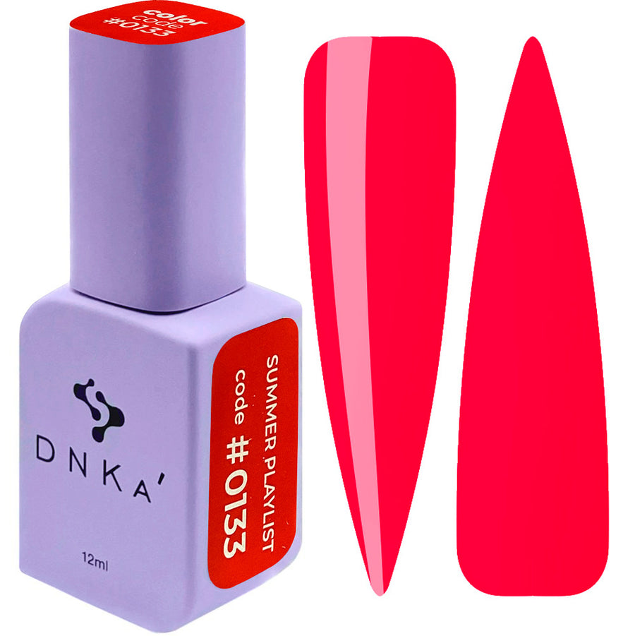 Гел лак "DNKa" #0133 12 ml – червен нюанс