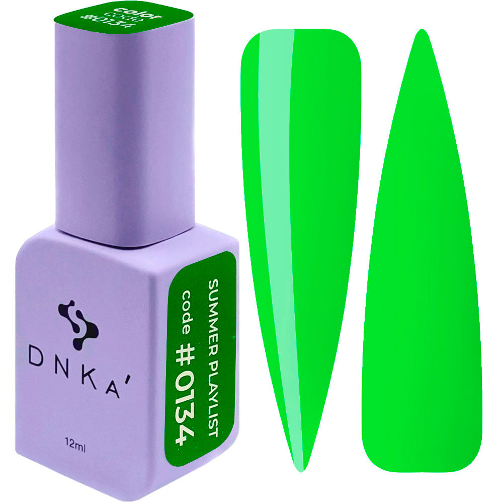 Гел лак "DNKa" #0134 12 ml – зелен нюанс