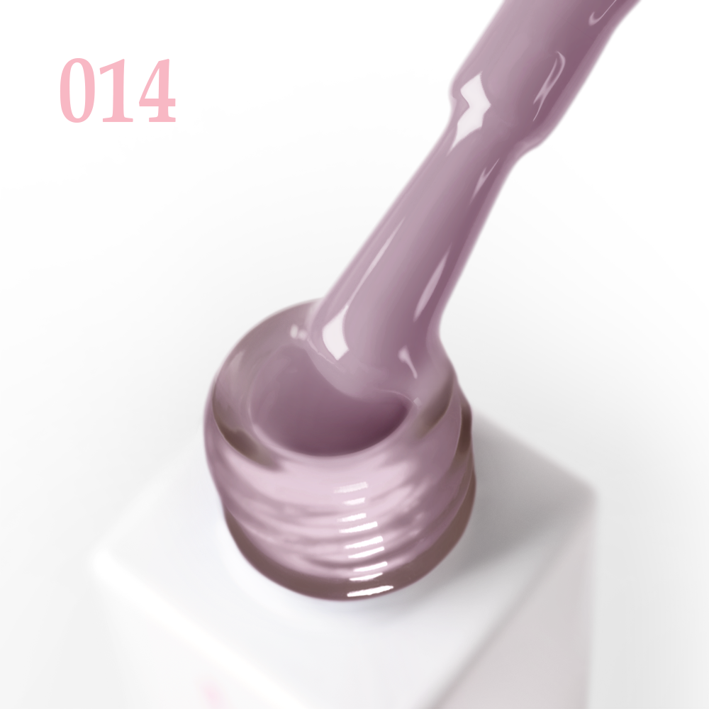 Гел лак 014 JOIA vegan, 6 ml – четката с продукта до шишенцето