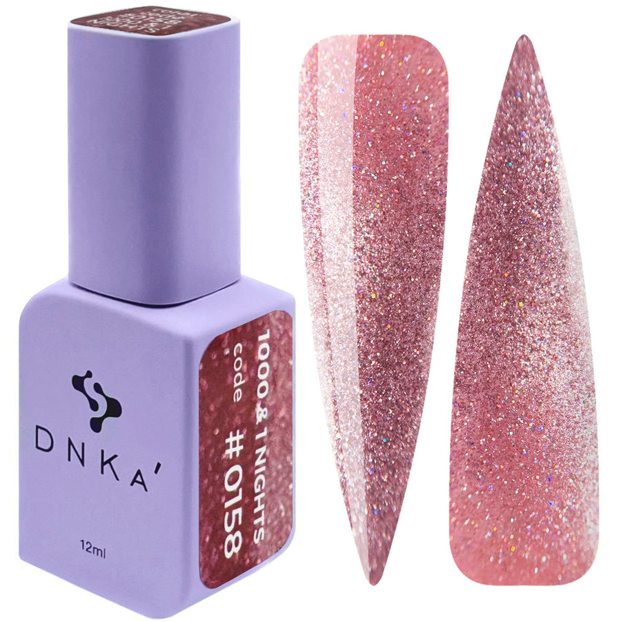 Гел лак "DNKa" 1000 & 1 NIGHTS #0025 12 ml – розов нюанс, с ефект котешко око