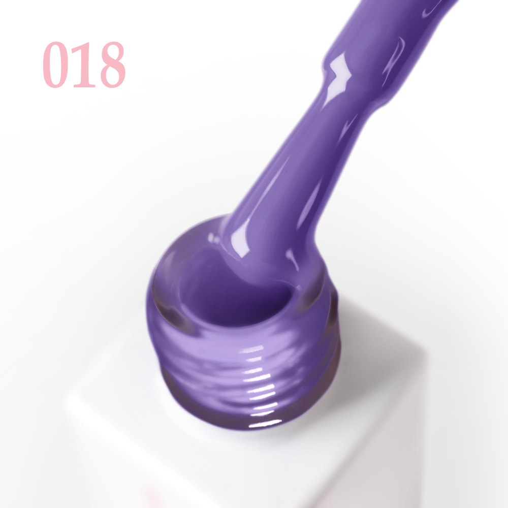 Гел лак 018 JOIA vegan, 6 ml – четката с продукта до шишенцето