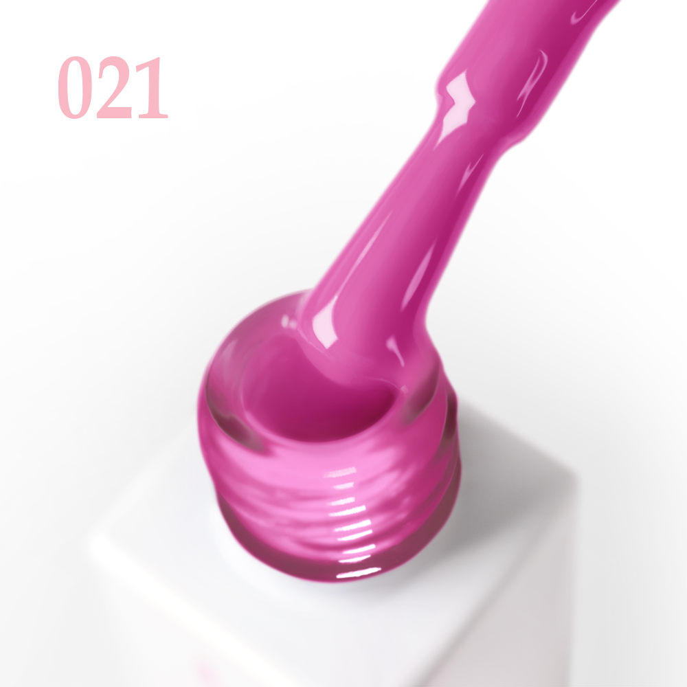 Гел лак 021 JOIA vegan, 6 ml – четката с продукта до шишенцето