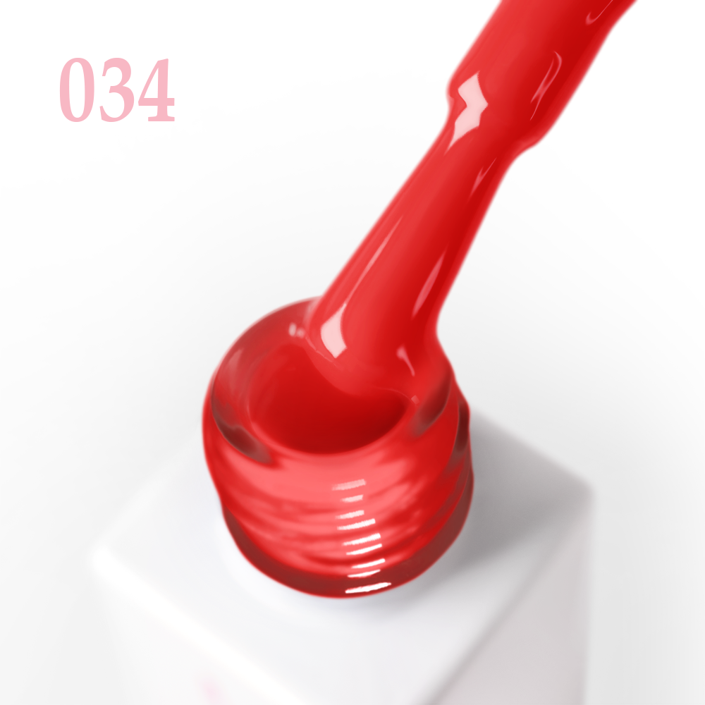 Гел лак 034 JOIA vegan, 6 ml – четката с продукта до шишенцето