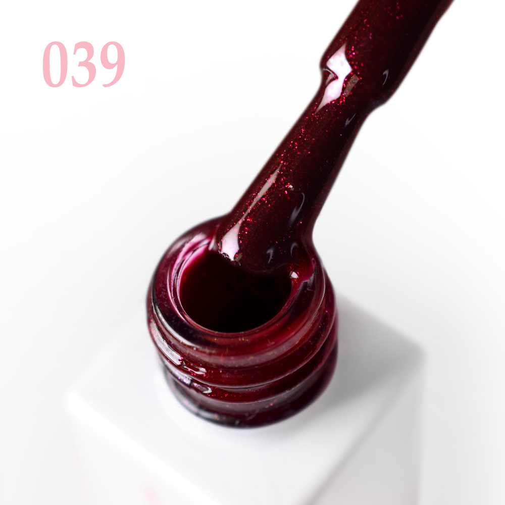 Гел лак 039 JOIA vegan, 6 ml – четката с продукта до шишенцето