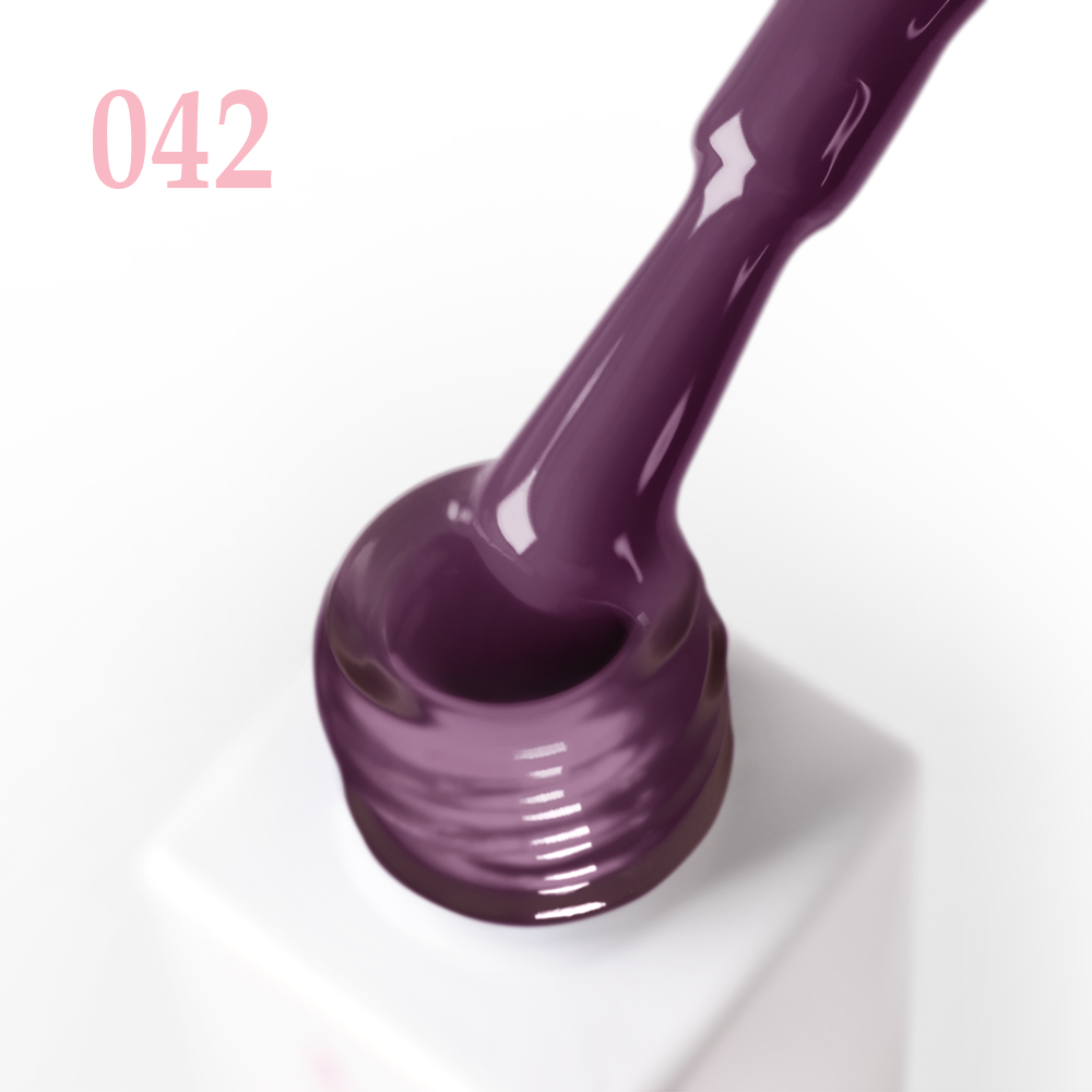 Гел лак 042 JOIA vegan, 6 ml – четката с продукта до шишенцето