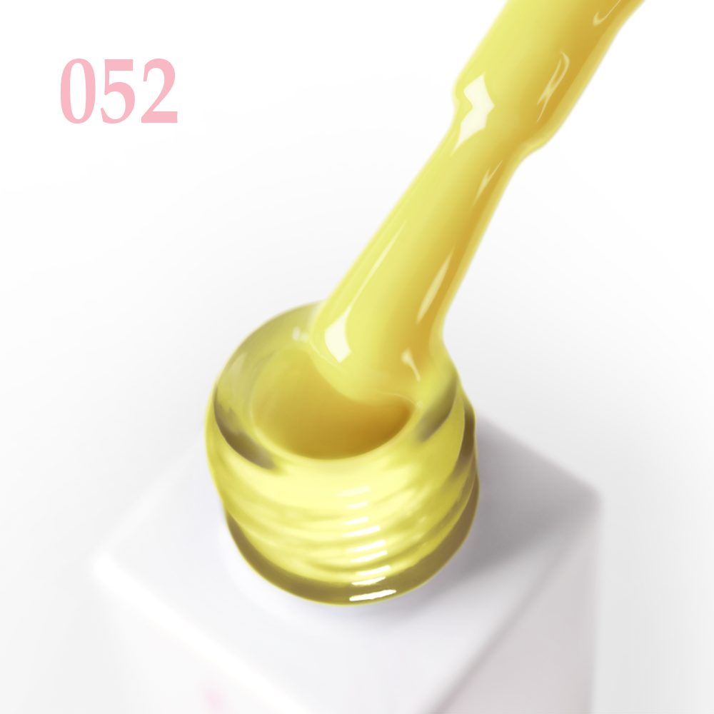 Гел лак 052 JOIA vegan, 6 ml – четката с продукта до шишенцето