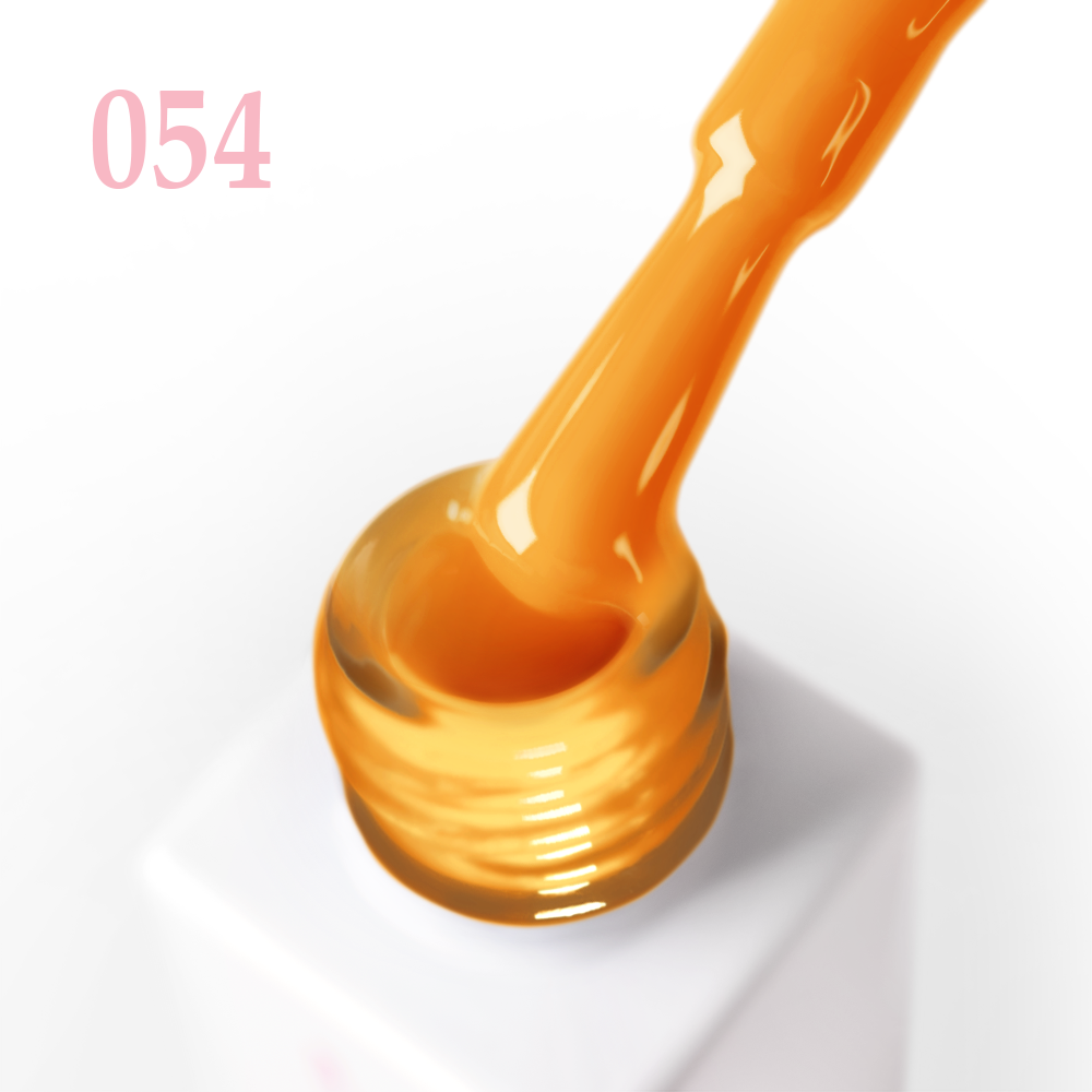 Гел лак 054 JOIA vegan, 6 ml – четката с продукта до шишенцето