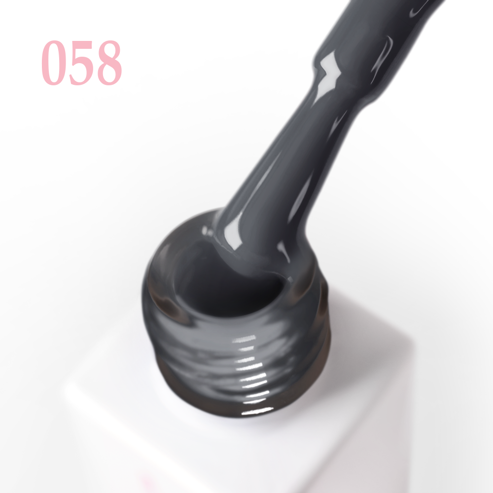 Гел лак 058 JOIA vegan, 6 ml – четката с продукта до шишенцето