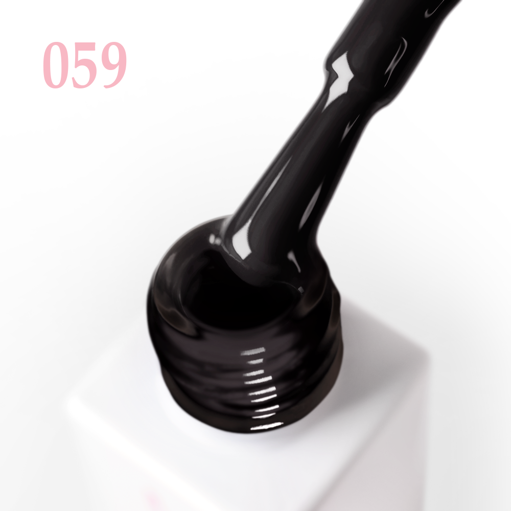 Гел лак 059 JOIA vegan, 6 ml – четката с продукта до шишенцето