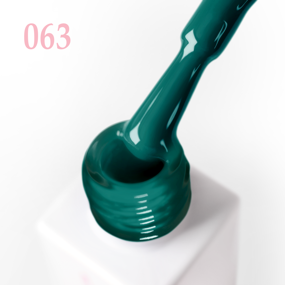 Гел лак 063 JOIA vegan, 6 ml – четката с продукта до шишенцето
