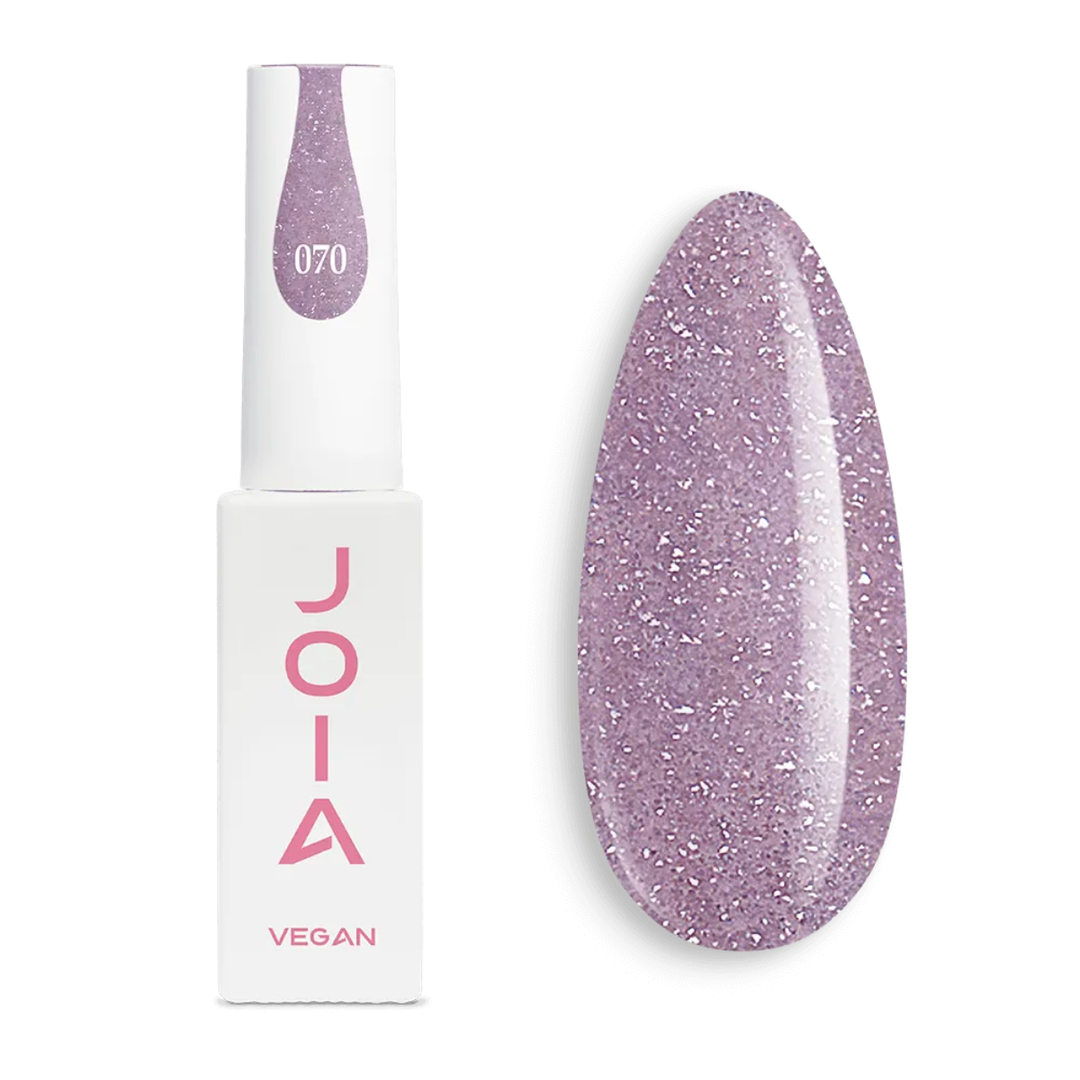 Гел лак 070 JOIA vegan, 6 ml – лилав нюанс, многоцветен