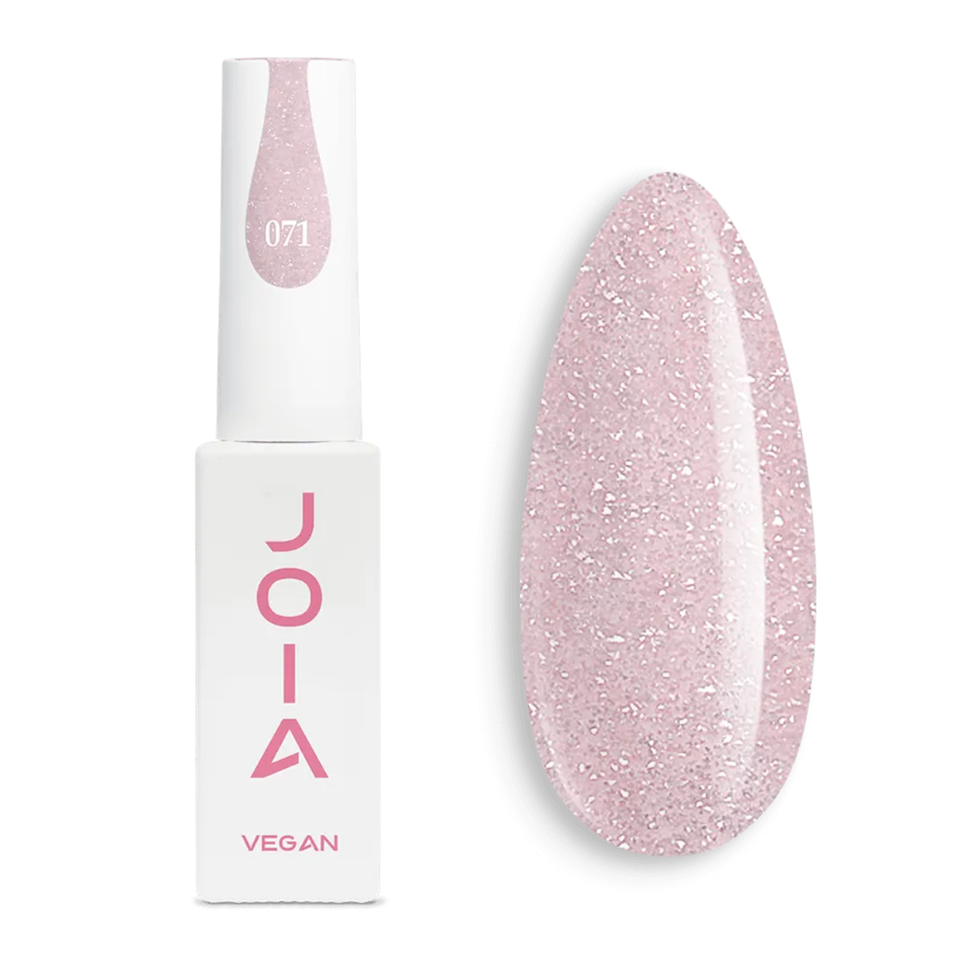 Гел лак 071 JOIA vegan, 6 ml – розов нюанс, многоцветен