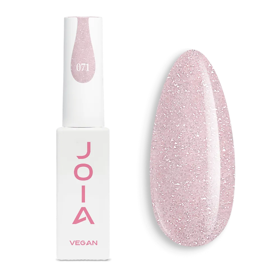 Гел лак 071 JOIA vegan, 6 ml – розов нюанс, многоцветен