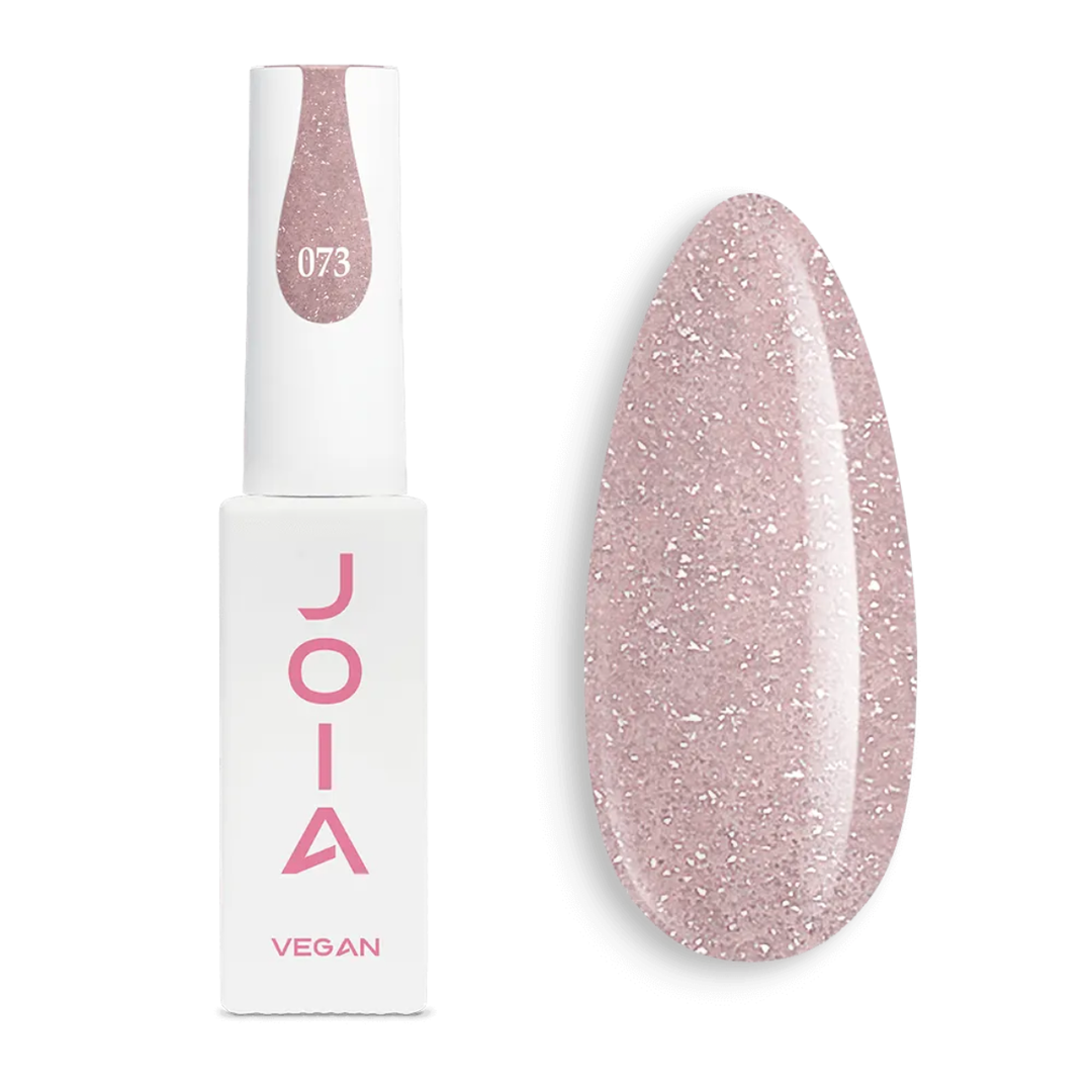 Гел лак 073 JOIA vegan, 6 ml – бежов нюанс, многоцветен