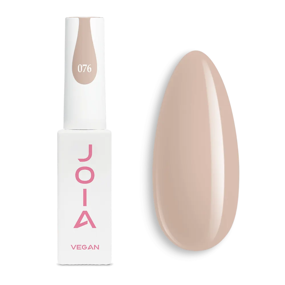 Гел лак 076 JOIA vegan, 6 ml – бежов нюанс, многоцветен