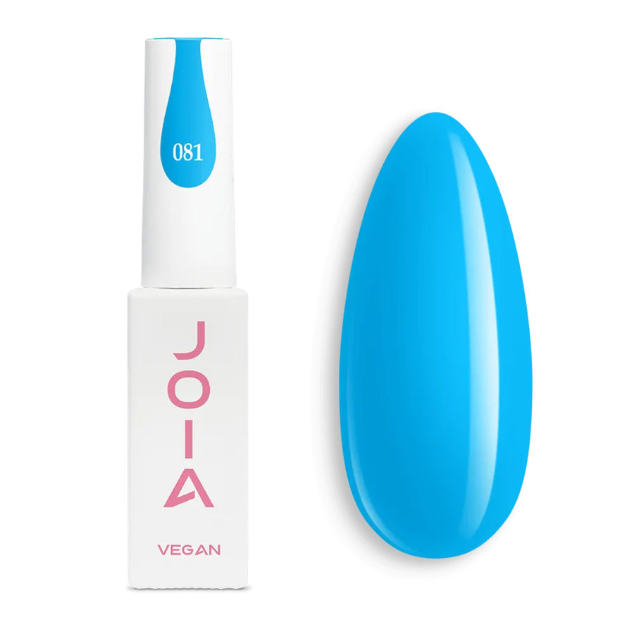 Гел лак 081 JOIA vegan, 6 ml – син нюанс