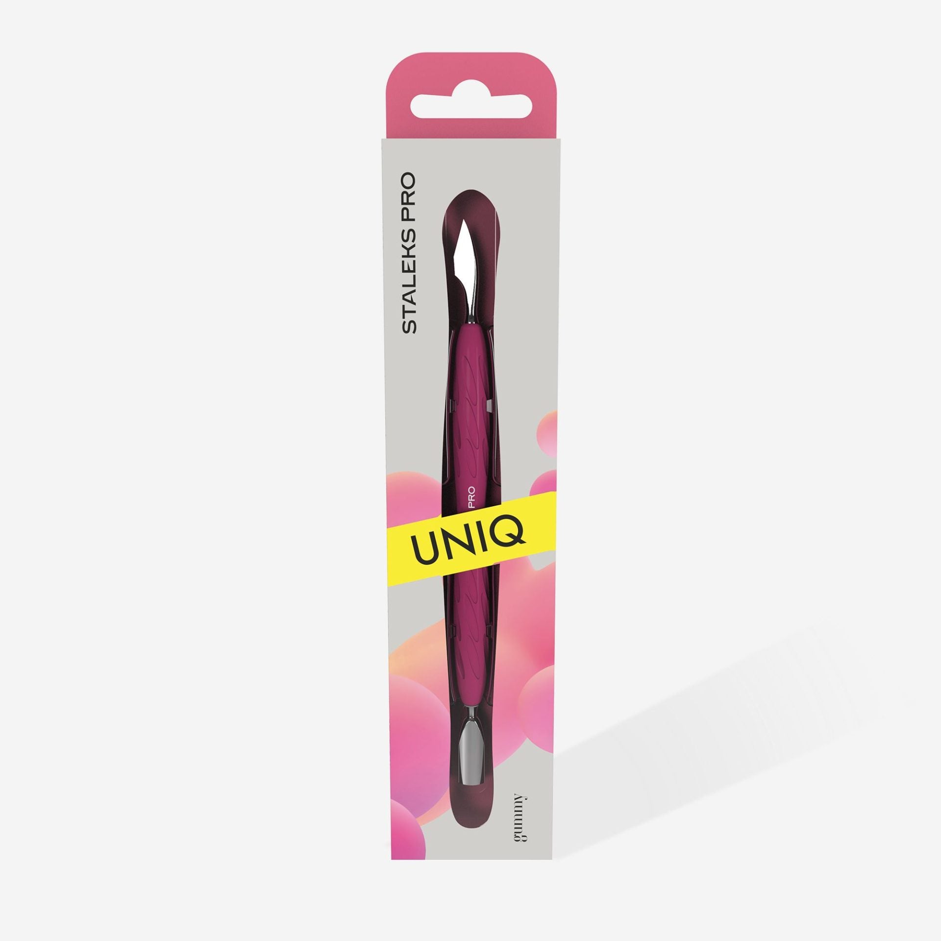 Избутвач за маникюр със силиконова дръжка Staleks “Gummy” UNIQ 10/3