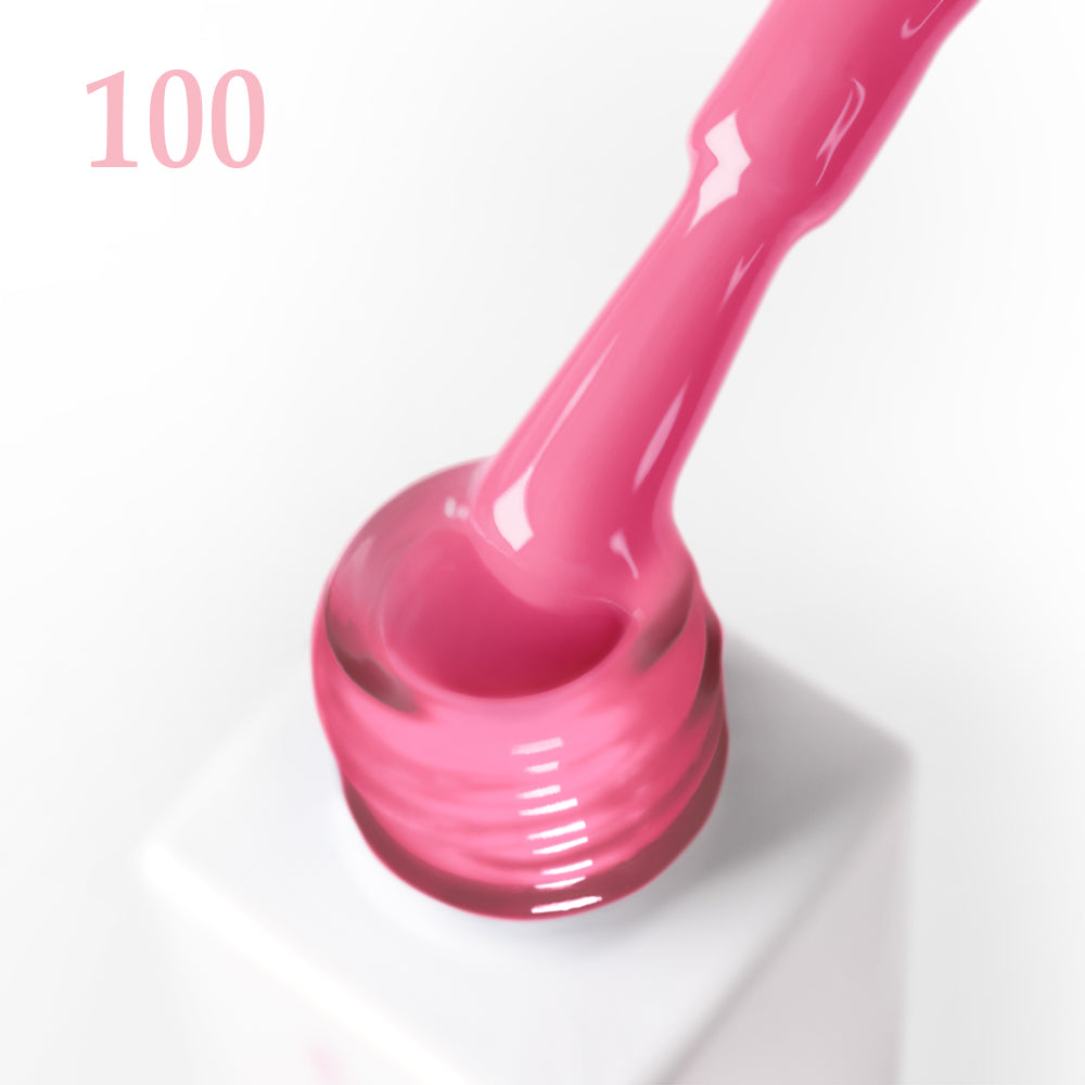 Гел лак 100 JOIA vegan, 6 ml – четката с продукта до шишенцето