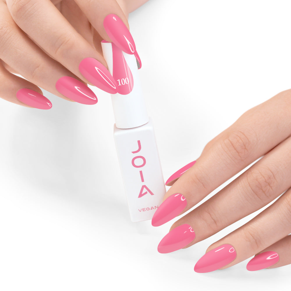 Гел лак 100 JOIA vegan, 6 ml – шишенцето в ръка
