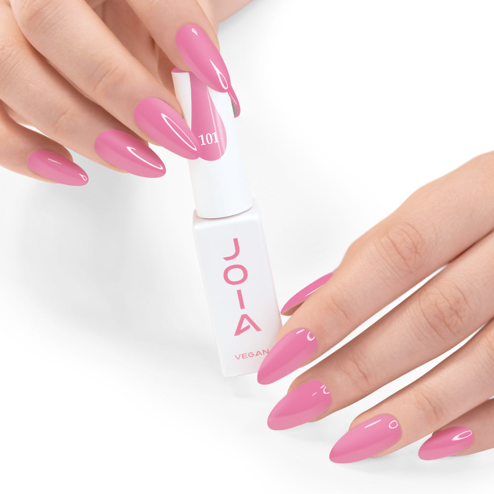 Гел лак 101 JOIA vegan, 6 ml – шишенцето в ръка