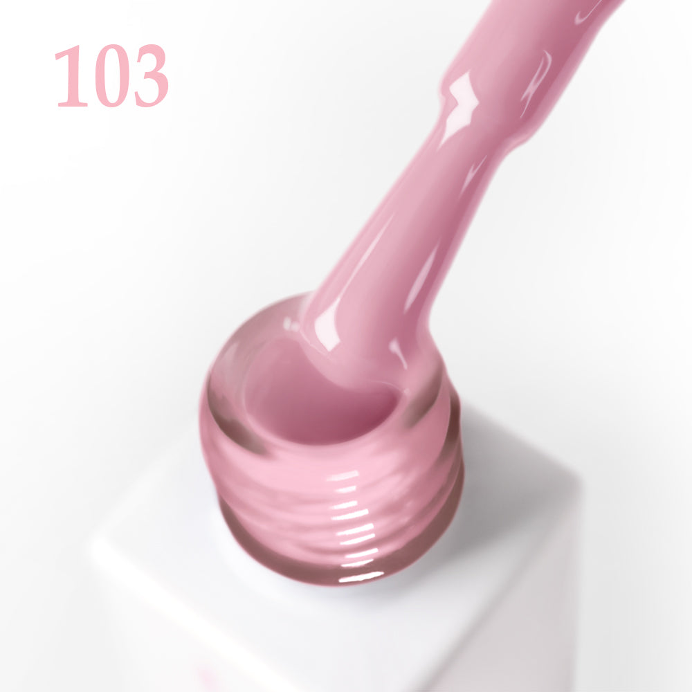 Гел лак 103 JOIA vegan, 6 ml – четката с продукта до шишенцето