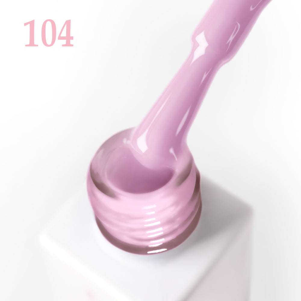 Гел лак 104 JOIA vegan, 6 ml – четката с продукта до шишенцето