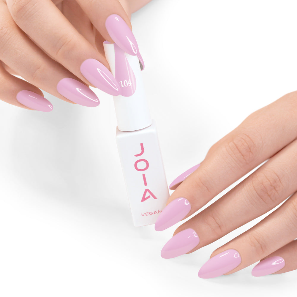Гел лак 104 JOIA vegan, 6 ml – шишенцето в ръка