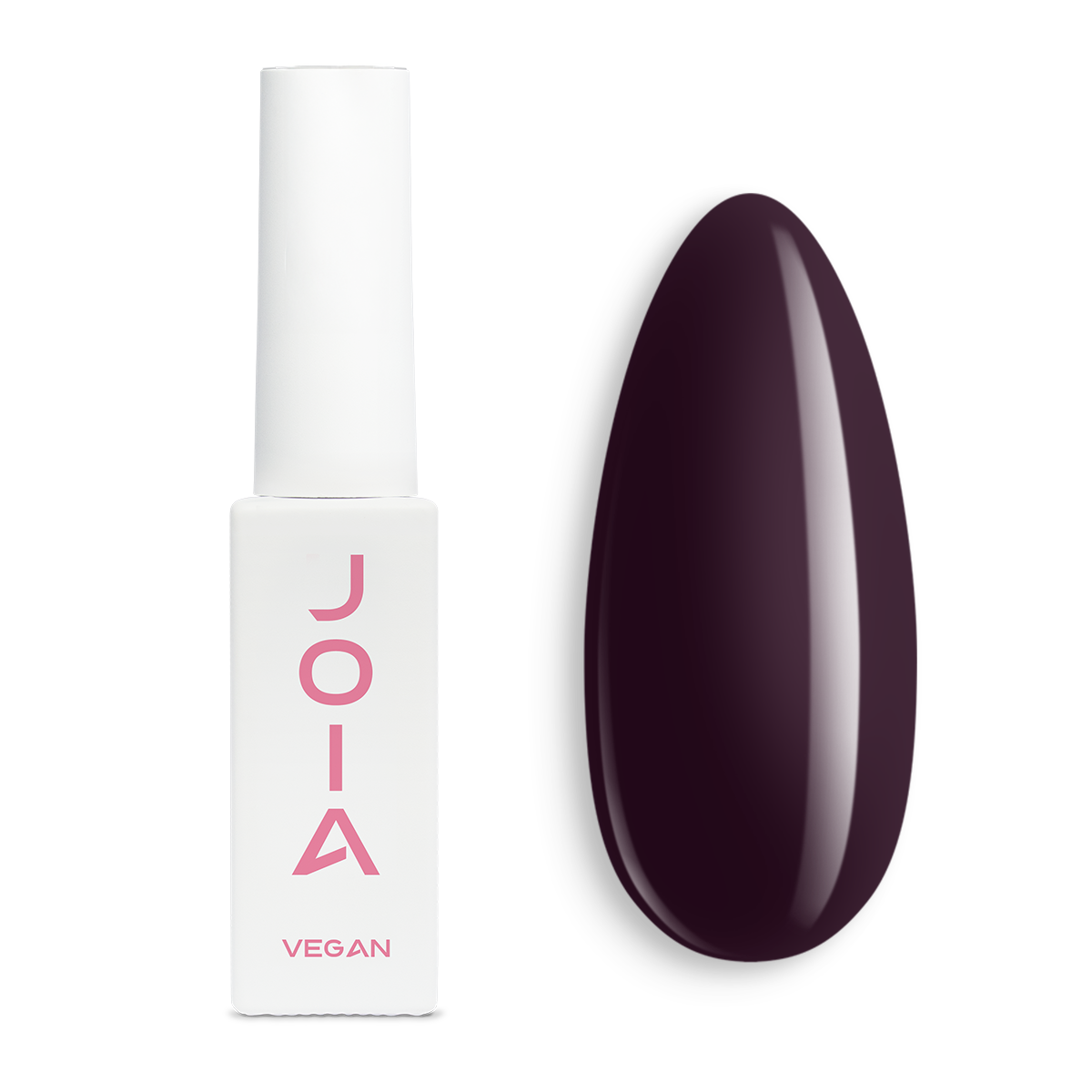 Гел лак 12GP JOIA vegan, 6 ml – шишенцето и типсове с нанесен цвят