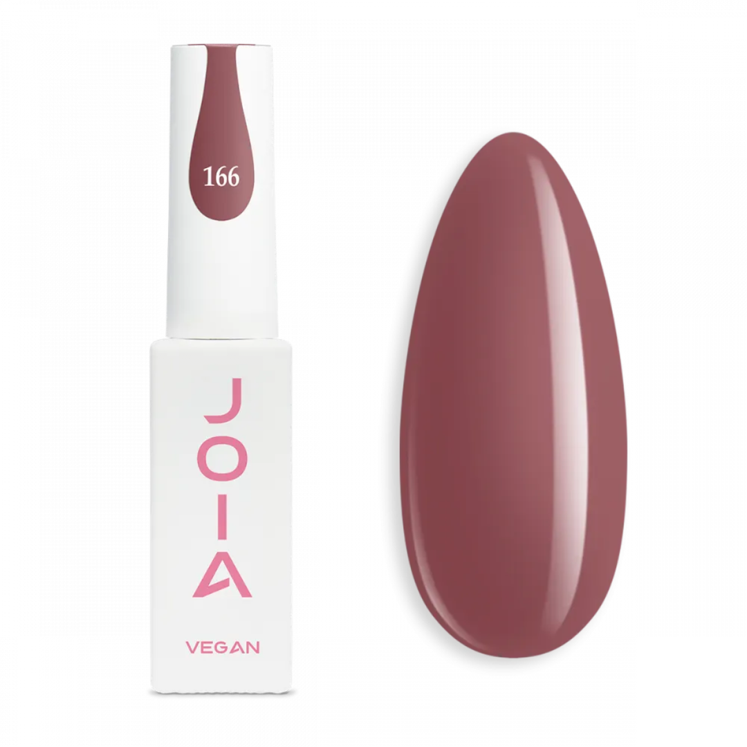 Гел лак 166 JOIA vegan, 6 ml – в червено и кафяво