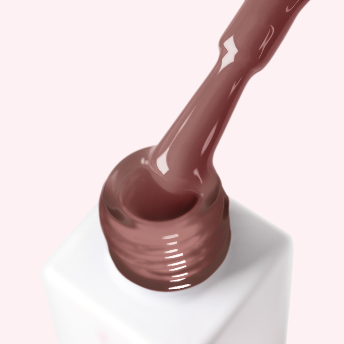 Гел лак 16GP JOIA vegan, 6 ml – четката с гел лака до шишенцето