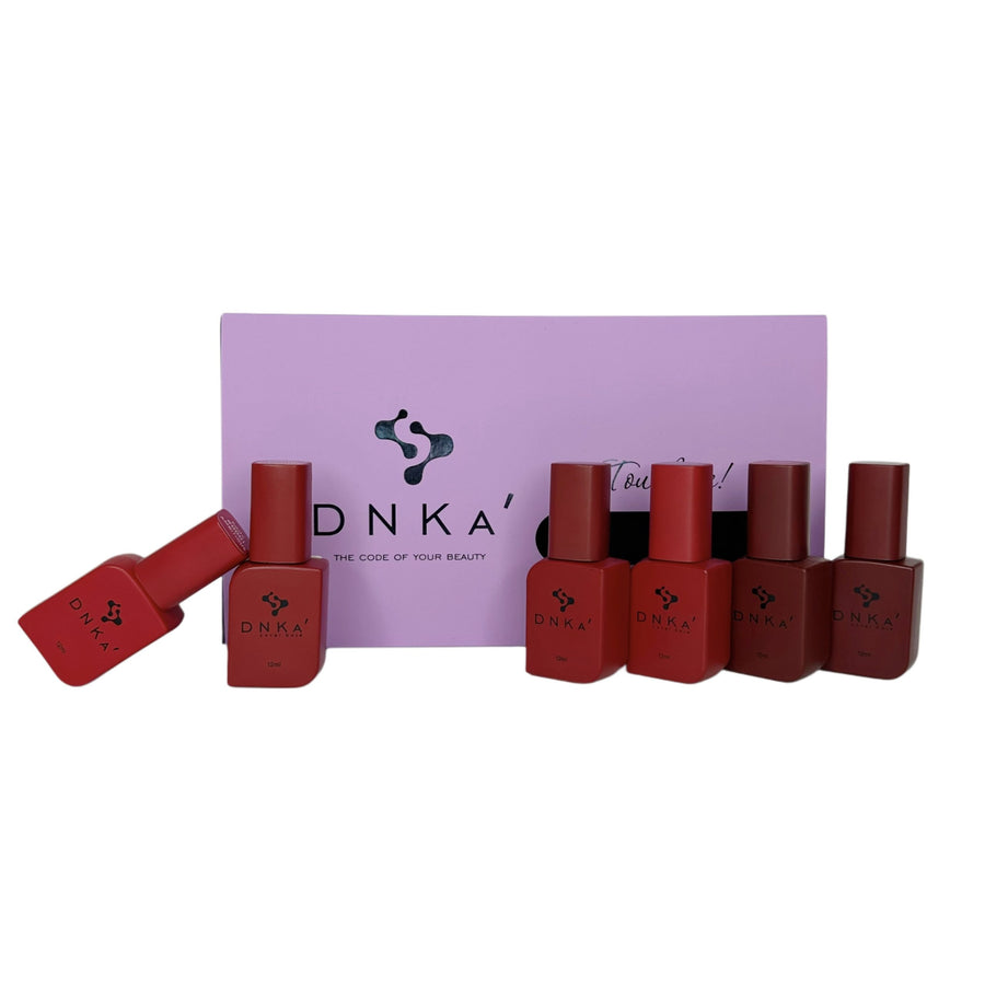 Зимна колекция от 5бр. цветни каучукови основи DNKa` + 1бр. ПОДАРЪК