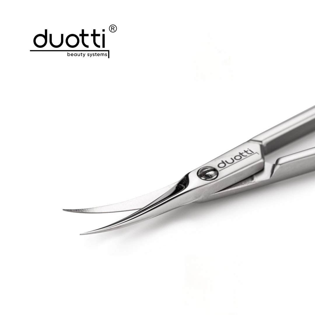 Професионална ножица за кожички Duotti PRO 01, матирана, L-91 mm, остриета 19 mm – Duotti Beauty Systems за професионални нокти