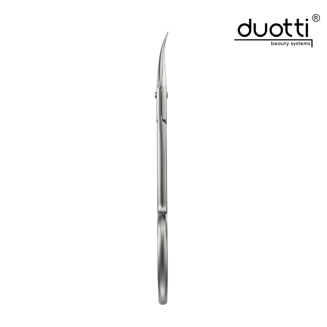 Професионална ножица за кожички Duotti PRO 01S, матирана, L-90 mm, остриета 17 mm – от категория Инструменти за маникюр