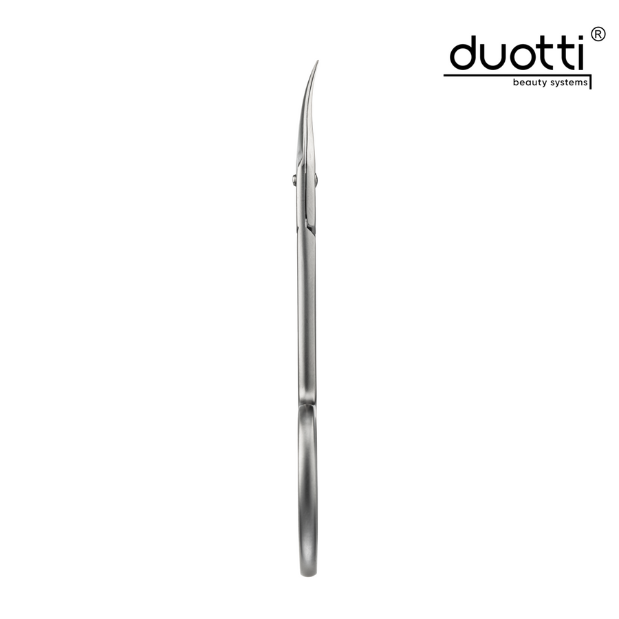 Професионална ножица за кожички Duotti PRO 01S, матирана, L-90 mm, остриета 17 mm – от категория Инструменти за маникюр