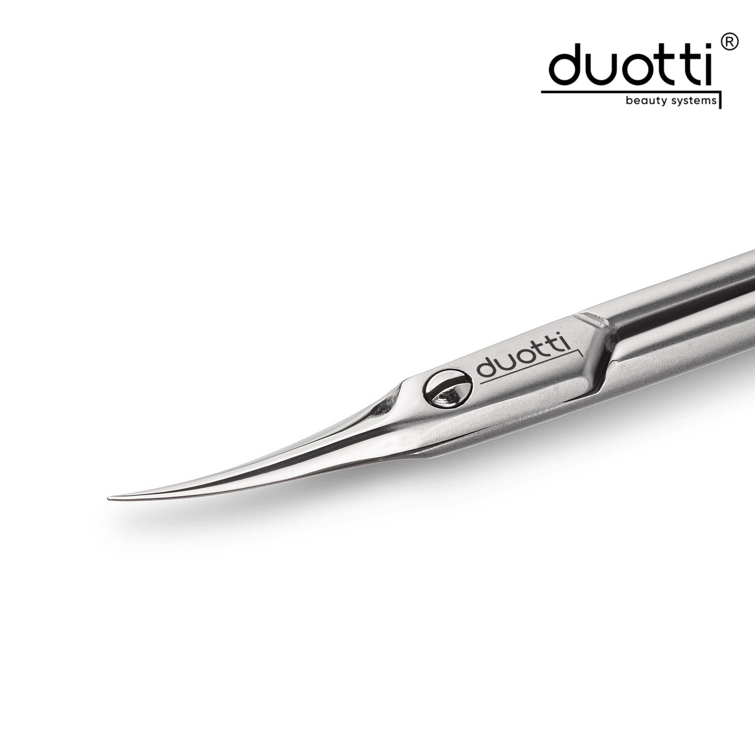 Професионална ножица за кожички Duotti PRO 01S, матирана, L-90 mm, остриета 17 mm