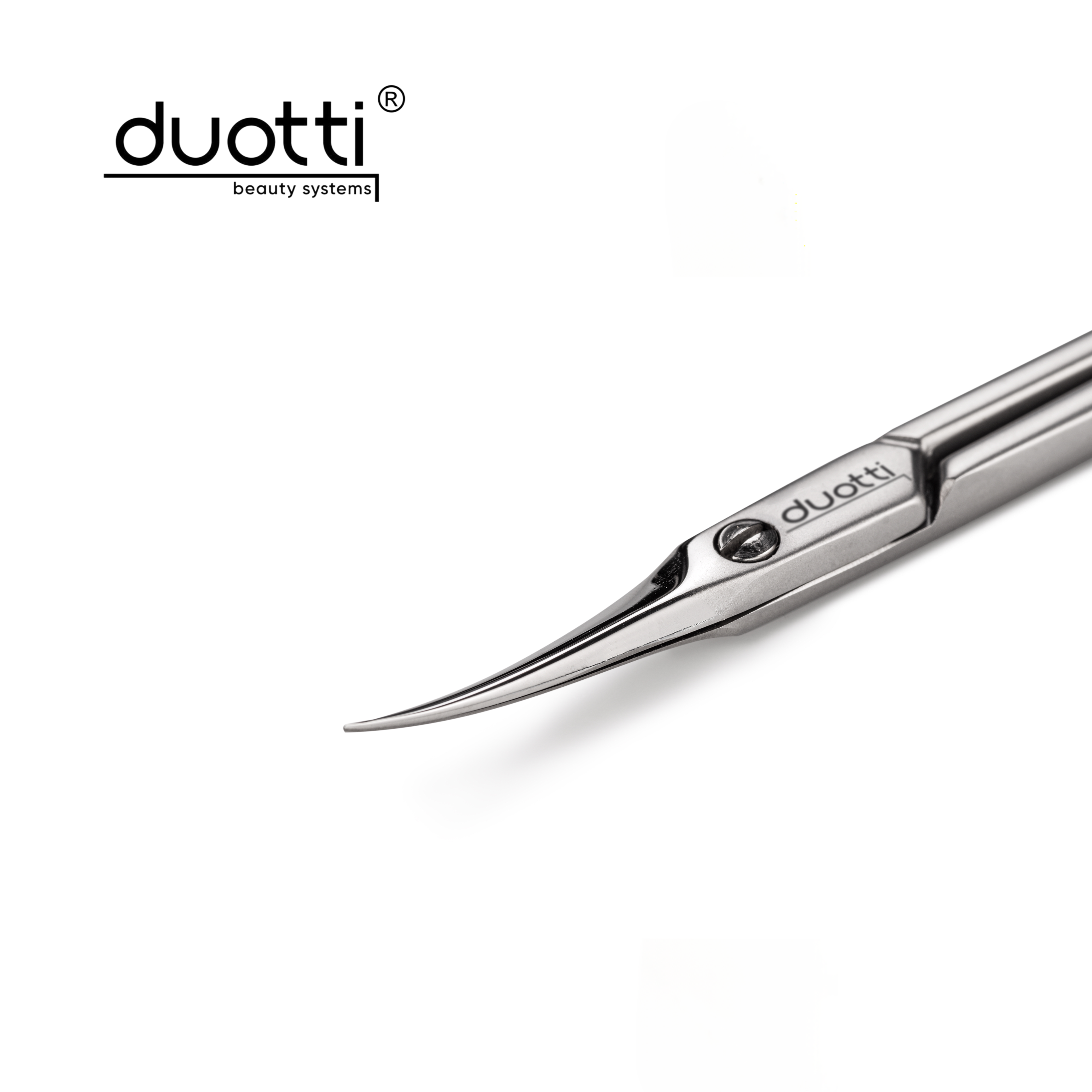 Професионална ножица за кожички Duotti PRO 01, матирана, L-91 mm, остриета 19 mm