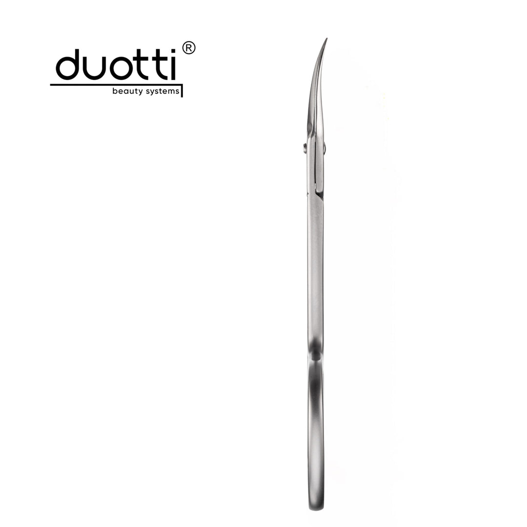 Професионална ножица за кожички Duotti PRO 01, матирана, L-91 mm, остриета 19 mm – от Elena Art Nails