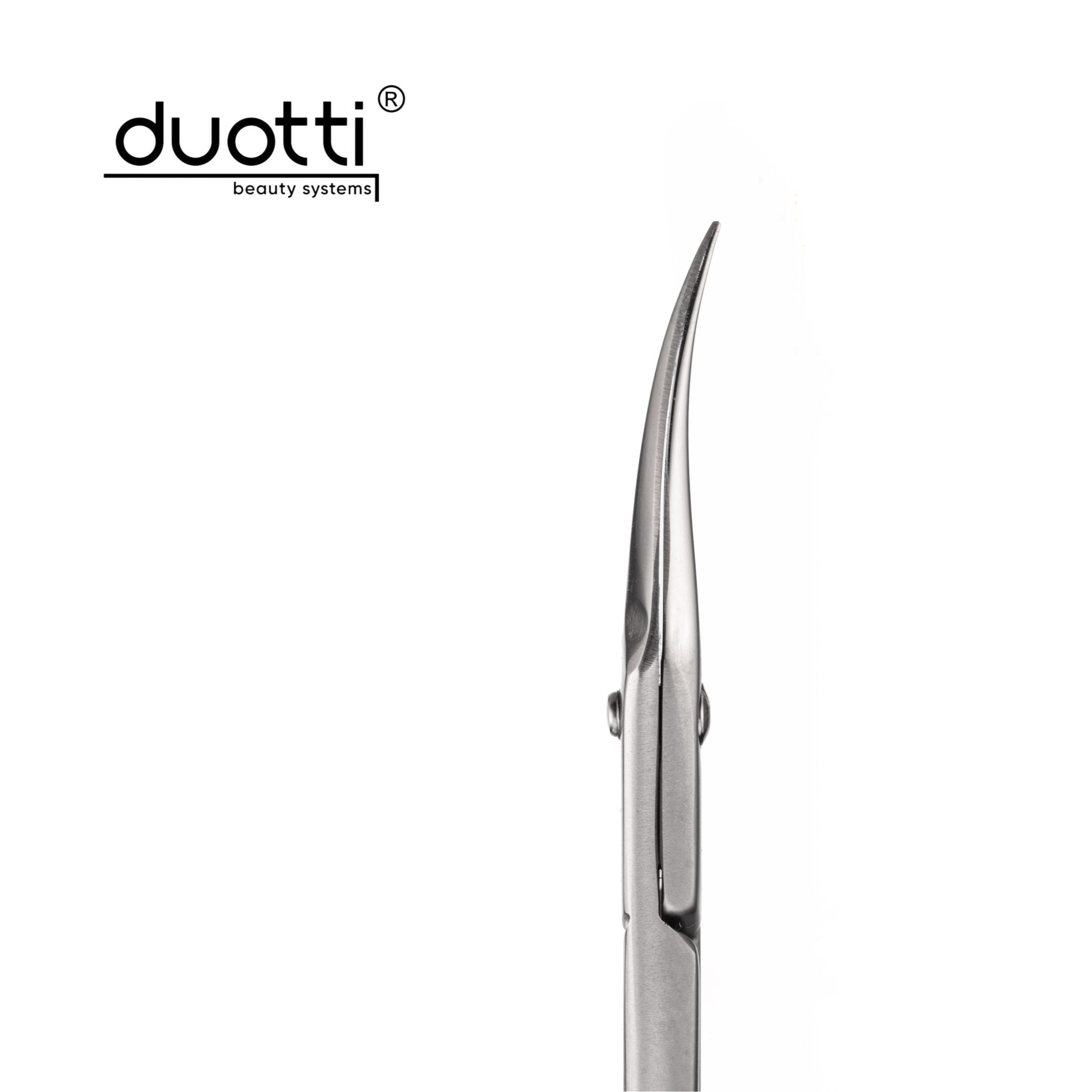Професионална ножица за кожички Duotti PRO 01, матирана, L-91 mm, остриета 19 mm