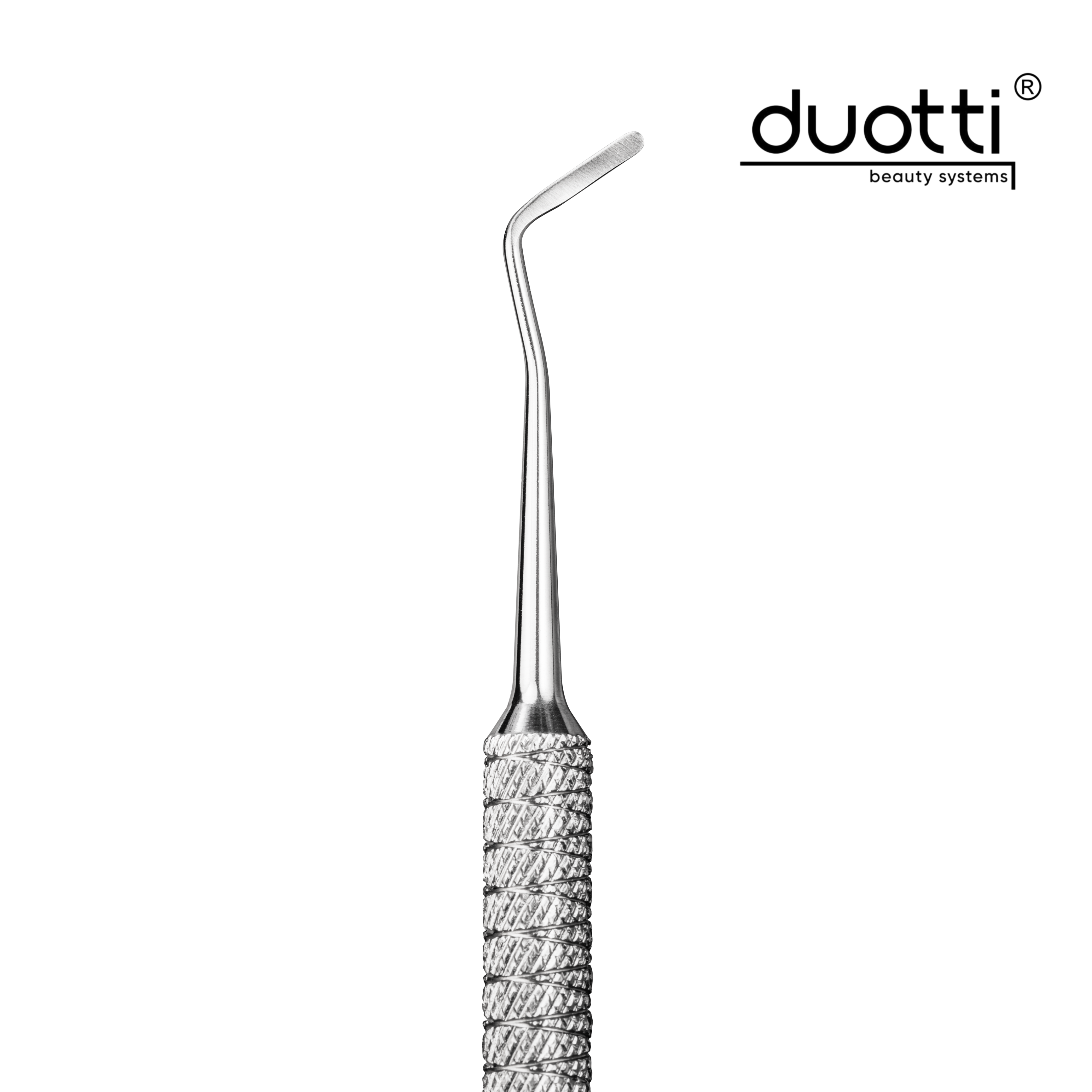 Professional pedicure tool, DPP 01, mirror-polished, L-150 mm, double-sided curette