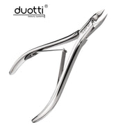 Професионални клещи за кожички Duotti PREMIUM 01, огледално полирани, L-113 mm, остриета 7 mm