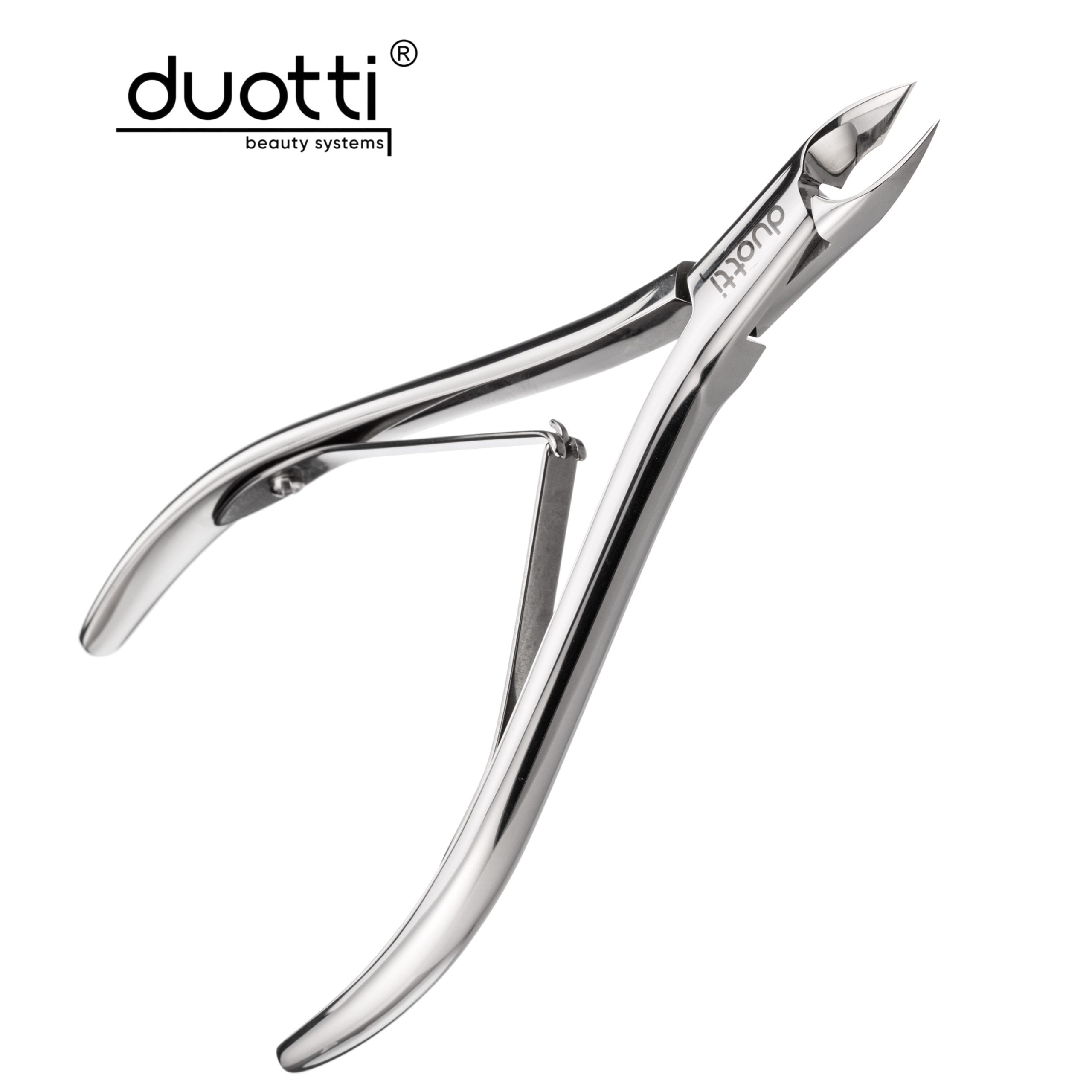 Професионални клещи за кожички Duotti PREMIUM 01, огледално полирани, L-113 mm, остриета 7 mm