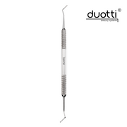 Professional pedicure tool, DPP 01, mirror-polished, L-150 mm, double-sided curette