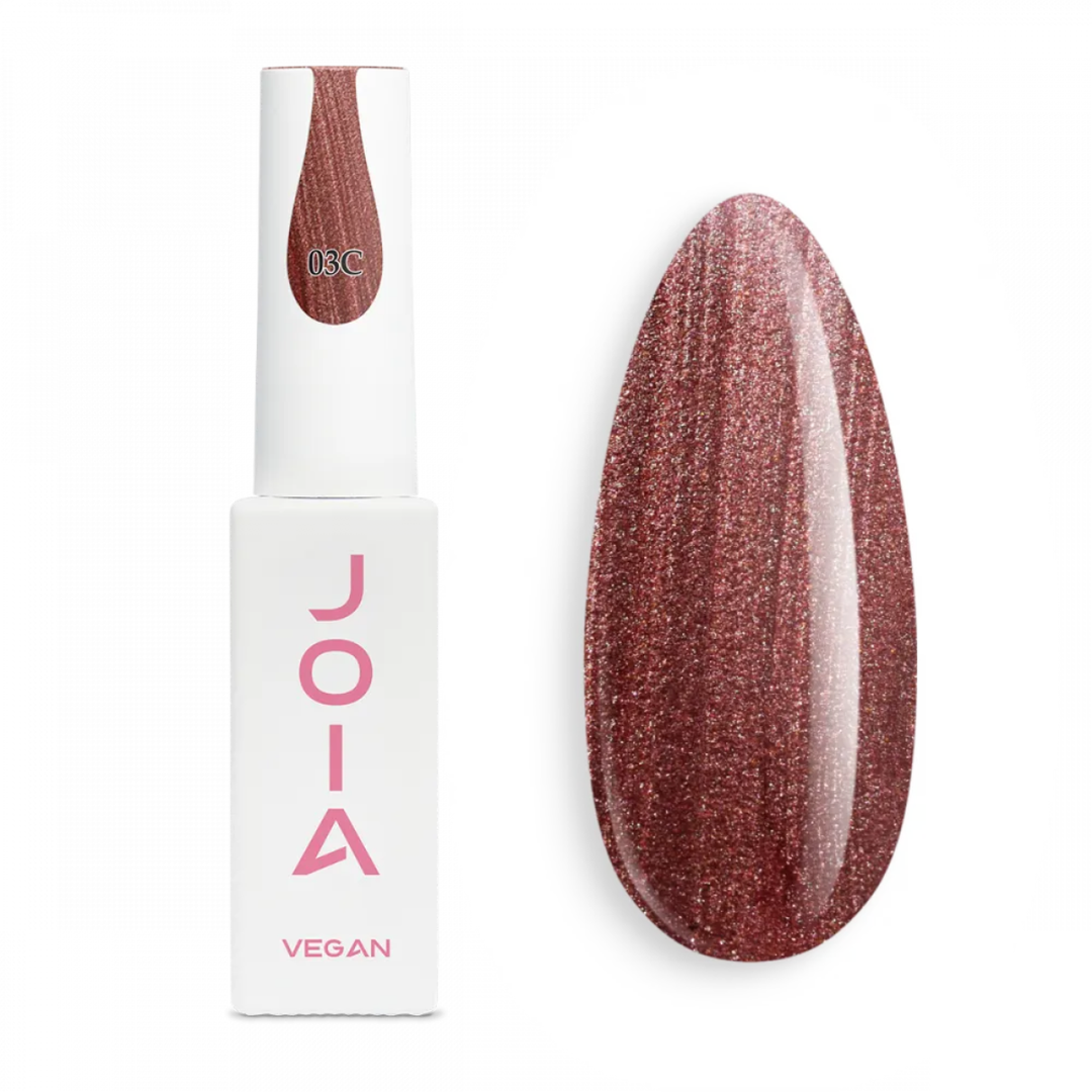 Гел лак Cat Eye 03C Amber Flame JOIA vegan, 6 ml – многоцветен