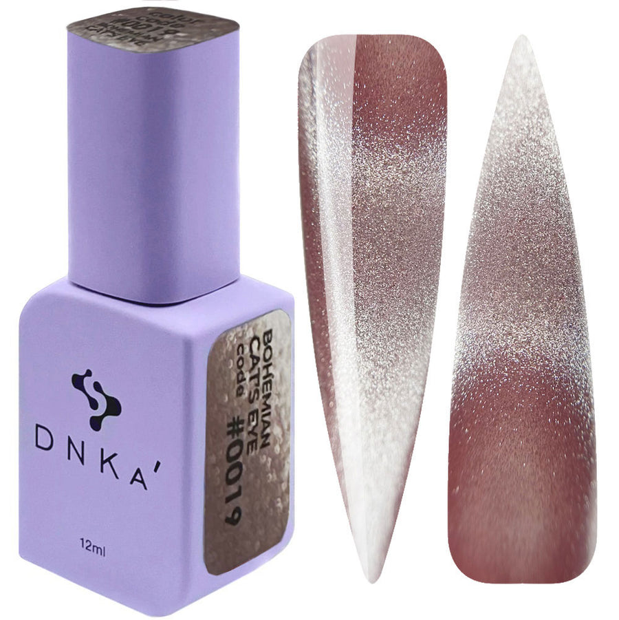 Гел лак "DNKa" Cat's Eye #0019 "DNKa", 12 ml – с ефект котешко око, с блясък
